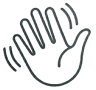 SayHi Hand Logo
