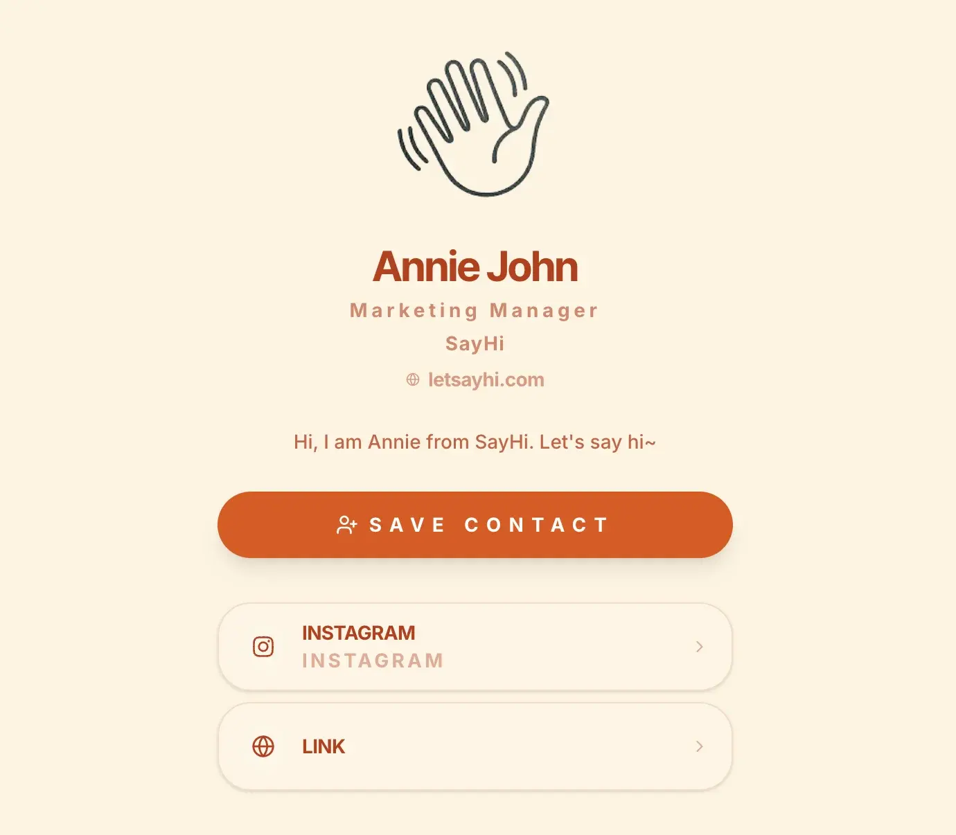 Living Profile Preview
