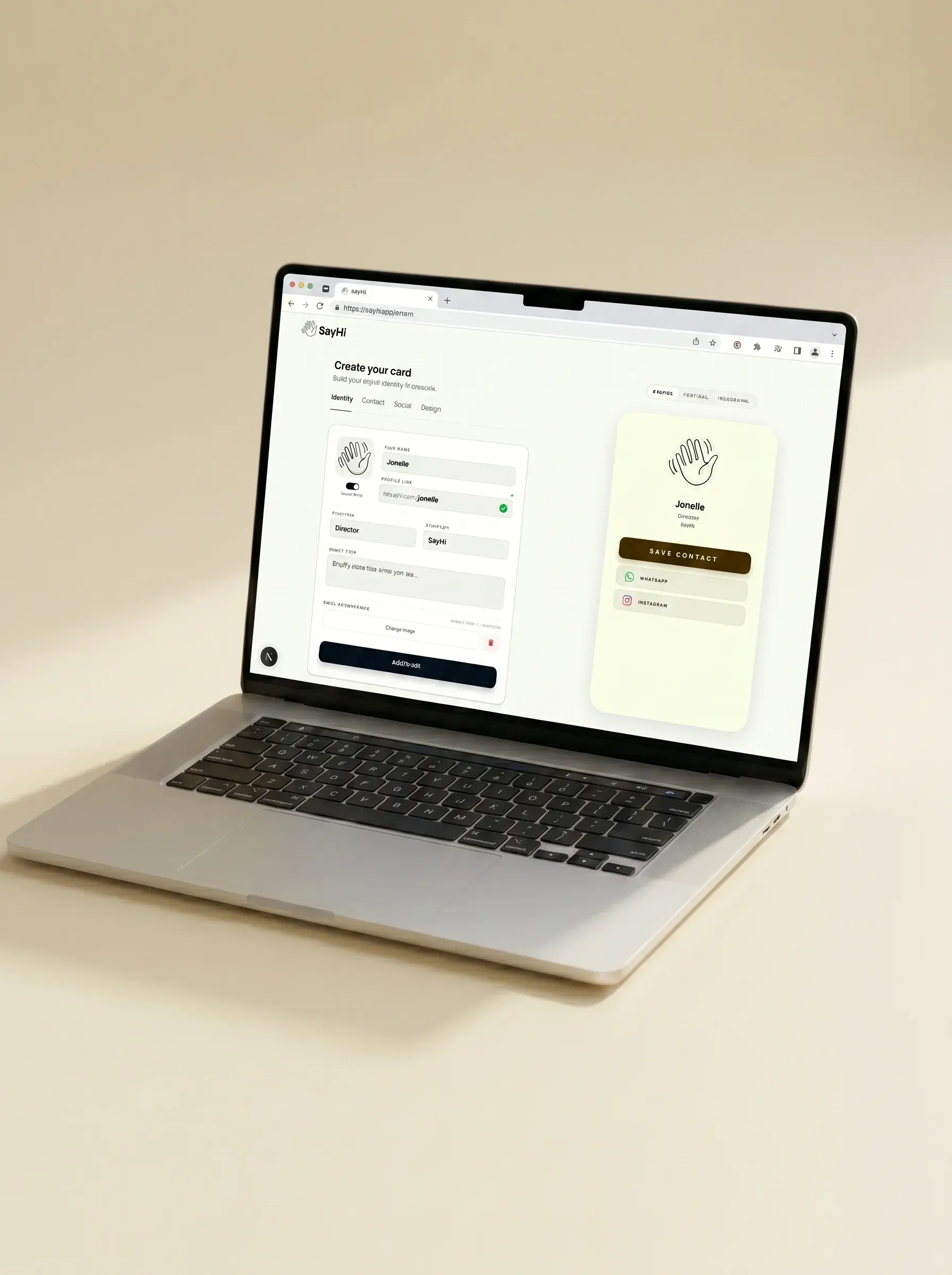 Create profile